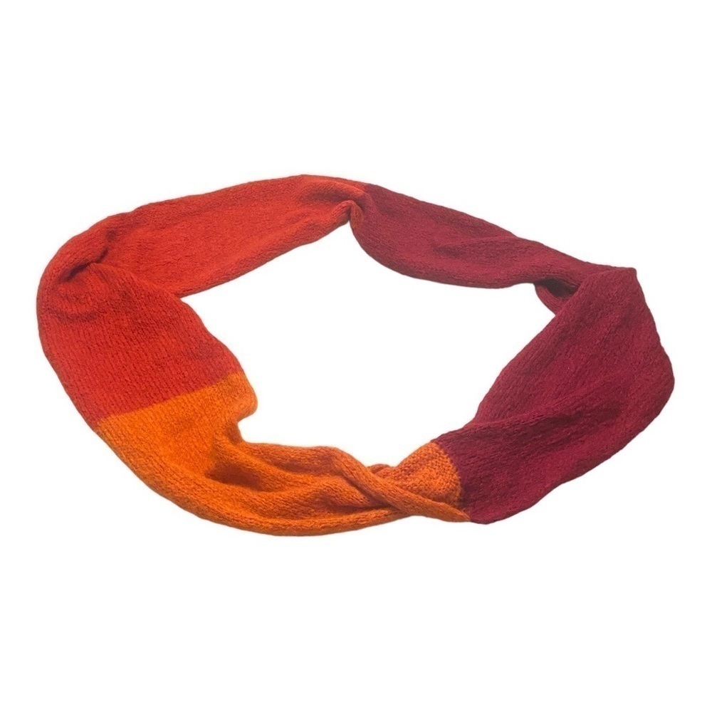 Indego Africa Orange Shades Circle Snood Knit Infinity Scarf - Picture 6 of 6